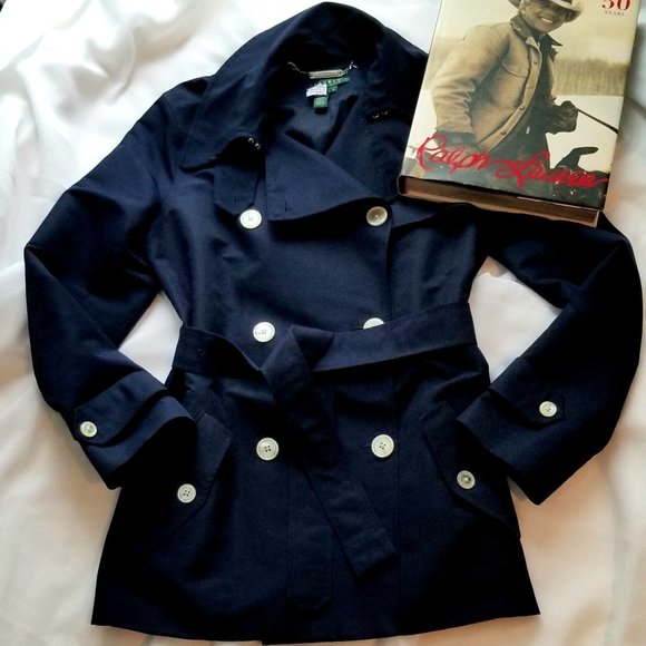 Lauren Ralph Lauren Jackets & Blazers - LAUREN RALPH LAUREN SHORT DOUBLE-BREASTED RAINCOAT